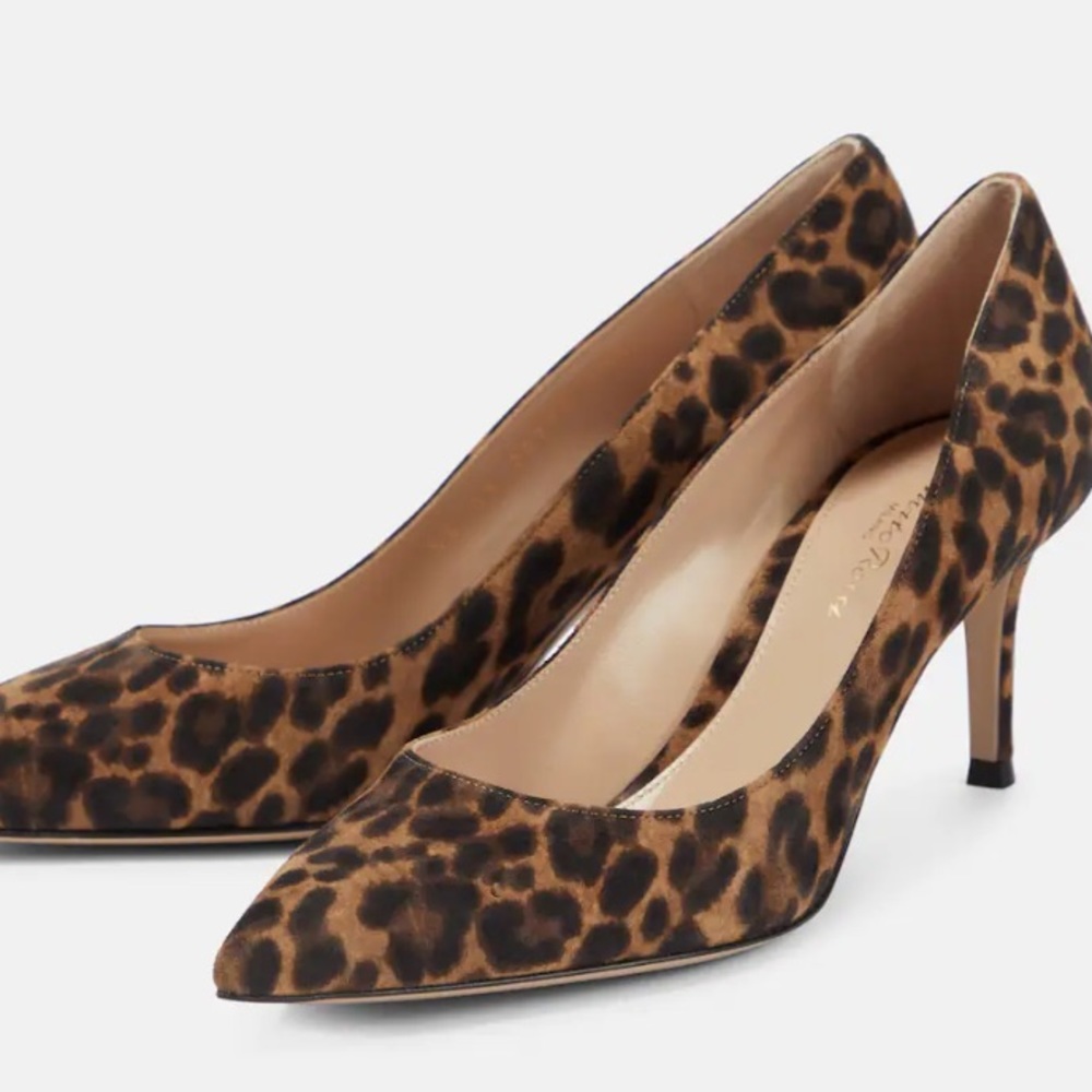 COACH leopard print heels